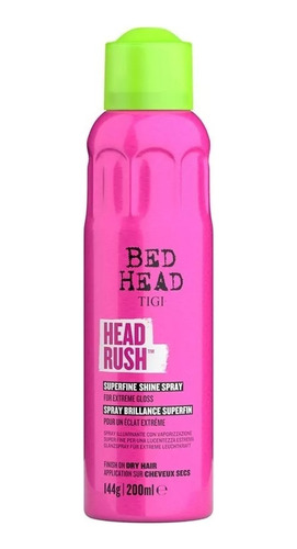 Tigi Bed Head Headrush X 200ml Spray Liviano Brillo Extremo