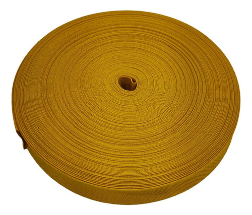 Cinta Bies De Algodon 20mm X 25mts Mostaza 30 Lisa