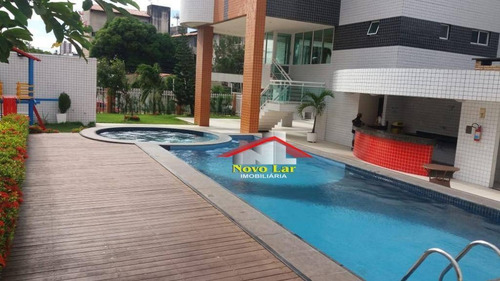 Apartamento Com 3 Dormitórios À Venda, 120 M² Por R$ 680.000,00 - Fátima - Fortaleza/ce - Ap0697