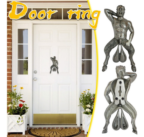 Divertido Hombre Viejo Con Colgante Especial Aldaba Puerta C