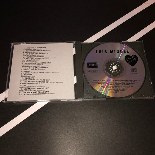 Luis Miguel Cd Directo Al Corazon / Impecable Estándar (Usado)