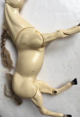 Caballo Para Muñeca Barbie Vintage Articulado (Usado)