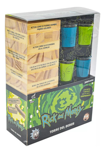 Torre Del Beber Rick Y Morty Juego De Mesa +18