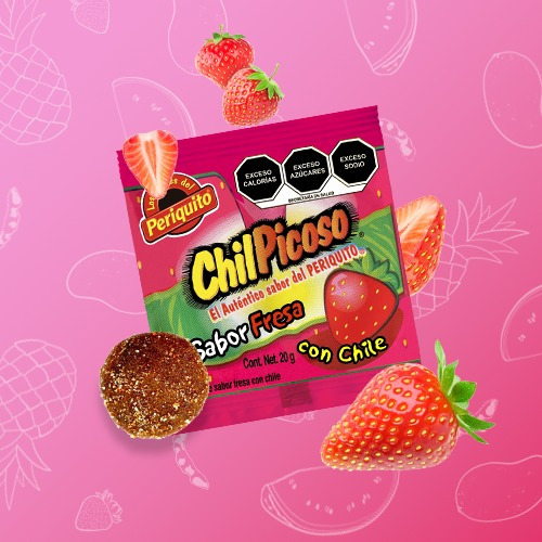 Chilpicoso Fresa 20 Piezas (400 Grs.)