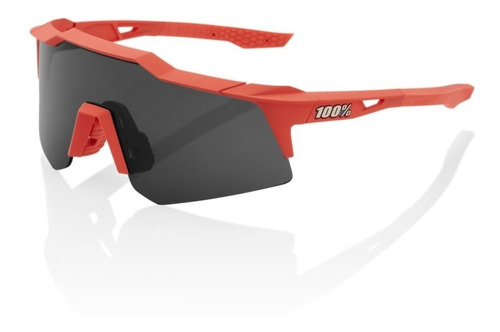 Lentes Ciclismo 100% Spedcraft Xs Soft Tact Coral Smoke Lens