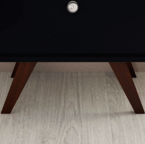 Mesa De Luz Linea Retro Living Dormitorio 1 Cajon Bl Rt3019
