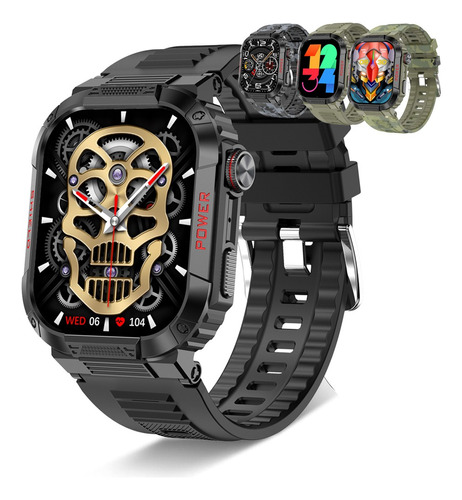Smartwatch Para Hombre Bluetooth Llamada Military 2.02 Reloj