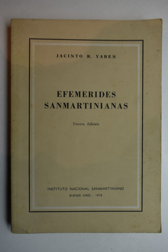 Efemerides Sanmartinianas Jacinto R. Yaben              C221