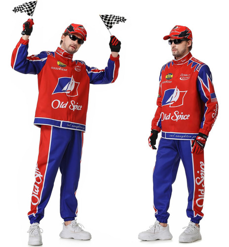 Enhopty Disfraz De Ricky Bobby Talladega Nights Chaqueta Tra