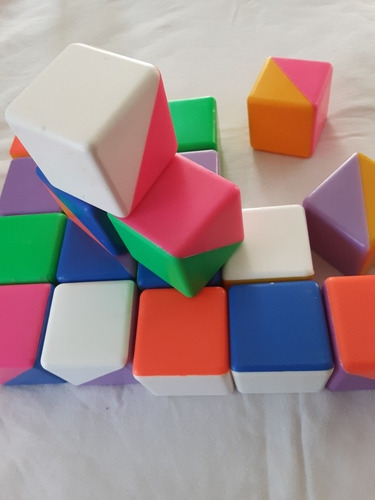 Juego Didactico Cubos De Colores.usado b265 
