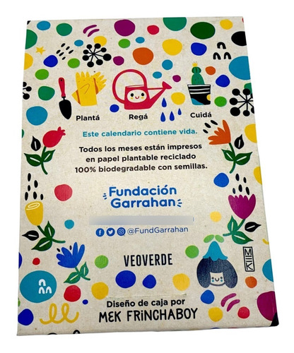 Imagen 6 de 8 de Kit Eco Calendario 2022 Plantable - Fundación Garrahan
