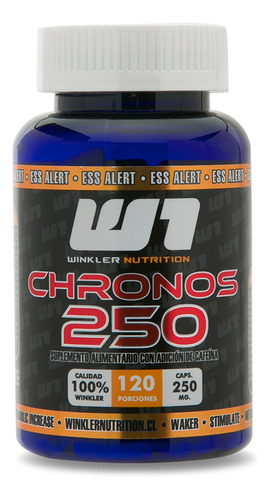 Chronos 250 Winkler Nutrition - Cafeína 250 Mg - 120 Cáps.