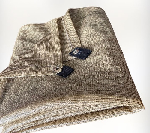 Malla Sombra 90% Beige 4x4 Bastilla Y Jareta