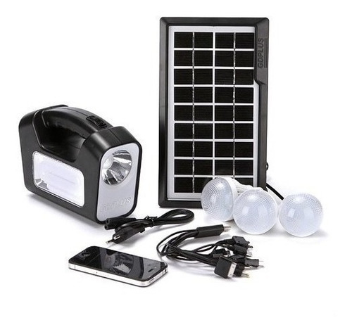 Kit Solar Luces De Emergencia Camping Luz Emergencia 3 Usb