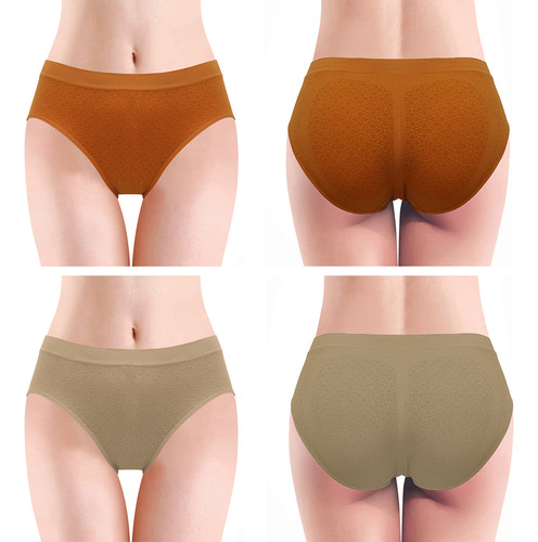 Calzón Bikini Corte Juvenil Mujer Microfibra Suave 12 Piezas
