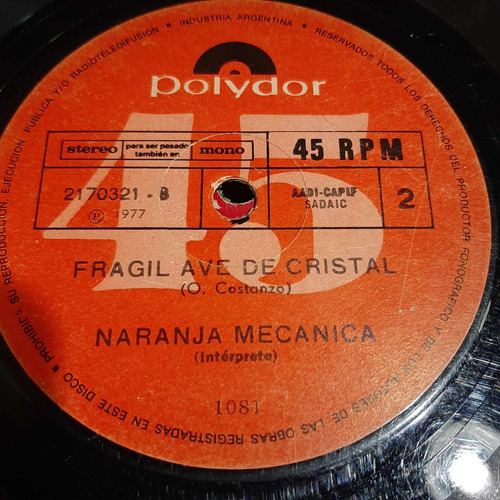 Simple Naranja Mecanica Polydor D C1 Libros Del Mundo