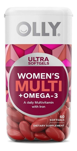 Multivitaminico + Omega3 60cp Olly - Unidad a $3732