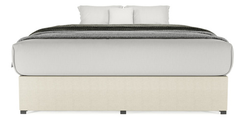 Base De Cama Matrimonial Armable Madera Colchones Recamaras Beige