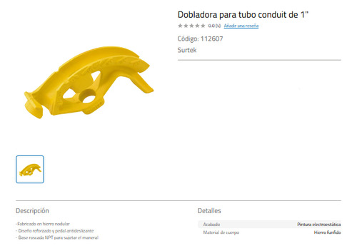 Doblador Dtubo Conduit 1 Surtek 112607