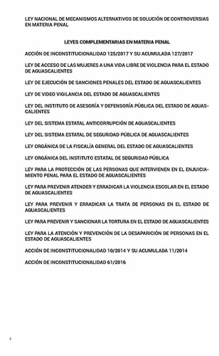 Legislación Esencial Penal De Aguascalientes 2024. Código Penal. Código Nacional De Procedimientos Penales. Leyes Complementarias En Materia Penal