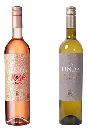 Vino La Linda Rose 750ml  + Vino La Linda Chardonnay 750ml