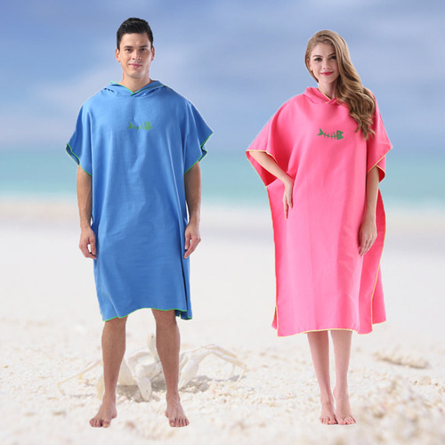 Poncho Cambiador Surf Toalla Con Capucha Microfibra Manta