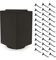 Comprar Exhibidor De Pantalla Giratoria Mas 32 Ganchos - Negro
