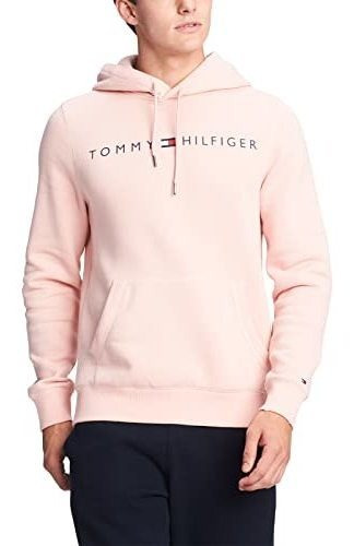 Tommy Hilfiger Mens Long Sleeve Fleece Logo Pullover Spkgs