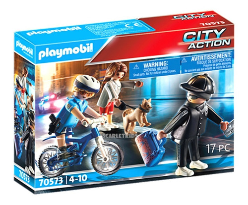 Playmobil Policia En Bicicleta 70573 Original Scarlet Kids