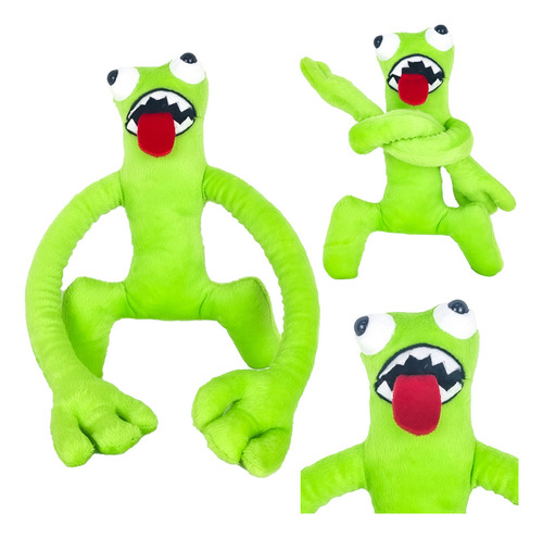 Juego de muñecas de peluche verde Roblox Green Rainbow Friends 34 cm