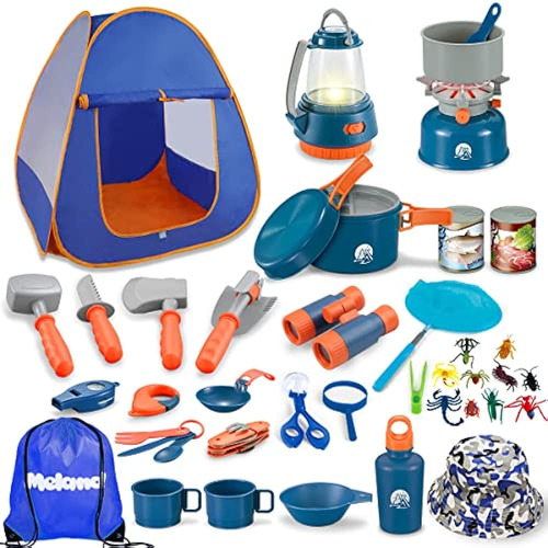 Meland Kids Camping Set With Tent 42pcs - Camping Gear Toy W