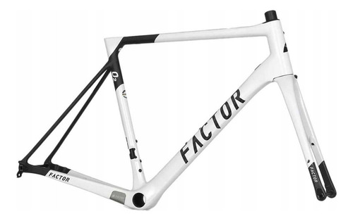 Cuadro Factor O2 White Carbon Disco Light Ruta Di2 - Celero