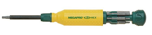 Megapro 151hx 15-en-1 Hex Conductor, Amarillo / Verde