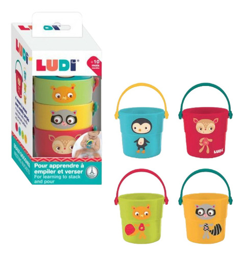 Set De Cubos De Ducha Ludi Para Bebé Seguros Y Entretenidos