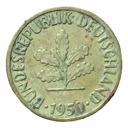 Robmar- Moneda De Alemania De 1 Pfenning Año 1950-g-·km.105