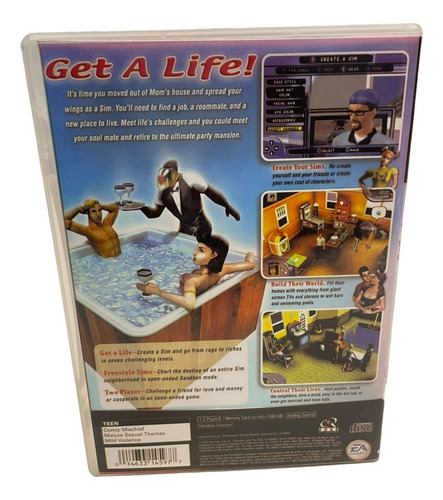 The Sims Play 2 Com Capa E Pôster Ps2