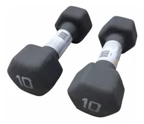Comprar 2x Mancuernas Hex Cap Barbell Neopreno Fit Gym Pilates 10lb