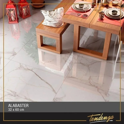 Imagen 5 de 7 de Piso Pared Simil Carrara Alabaster Tendenza Rectificado 1ª