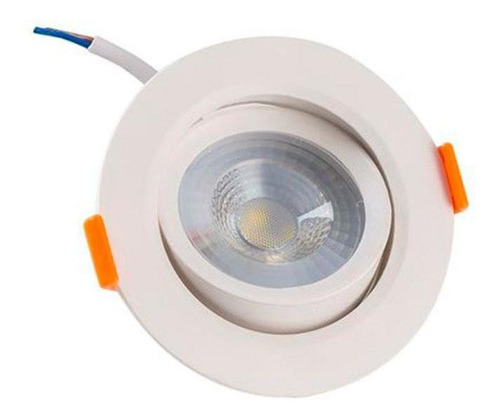 Spot Smd Demi Led Bivolt Redondo Foco Dirigível 5w 3000k