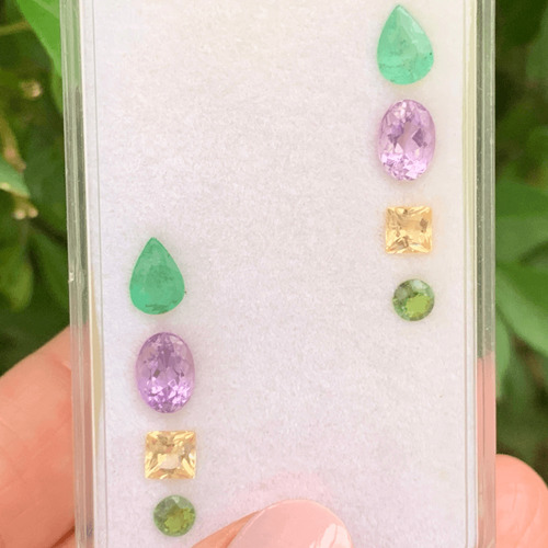 L0426| 3,94ct 8ø - Esmeralda + Ametista + Ene2ese Verde