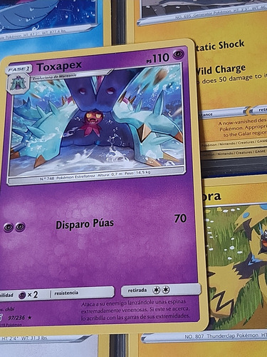 Toxapex 97/236,original De Pokemon Tcg En Español.rara. (Usado)
