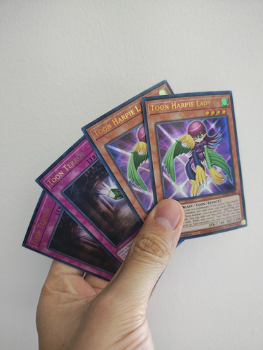 2x Yu-gi-oh! Toon Harpie Lady And Toon Terror Blcr-en 1st Ed Toon Harpie Lady And Toon Terror Inglés (Usado)