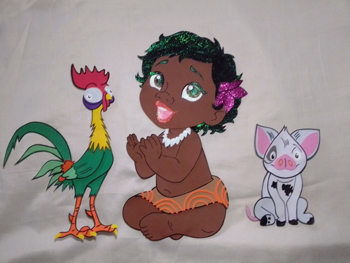 Moana Princesa Disney Figura En Foami Decoración De Fiestas