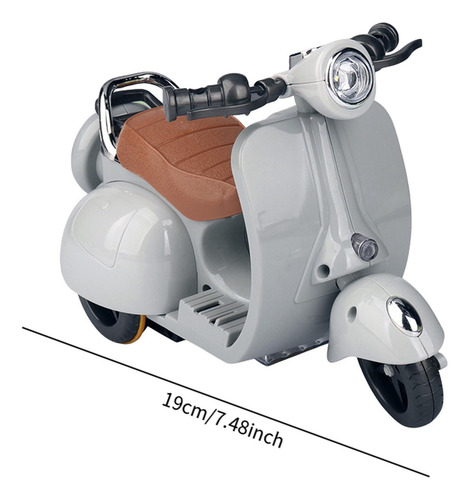 Acessório Para Boneca, Motocicleta, Brinquedo De Cinza