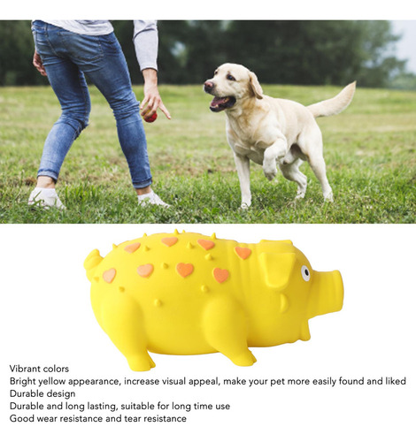 Juguete Masticable Para Perros Con Forma De Cerdo, De Látex,