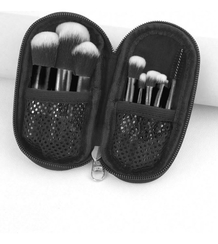 A Set De 10 Minibrochas De Maquillaje