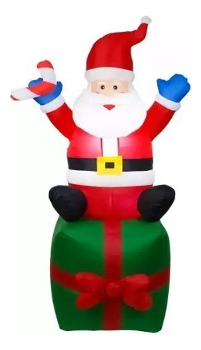 - Modelo Aéreo Do Pai Natal, 180 Cm De Altura Com Luzes Led