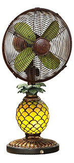 Deco Brisa Ventilador De Mosaico Piña Table Parte Superiorlá