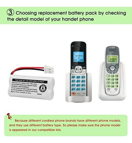 Batería De Teléfono Inalámbrico Bt162342/bt262342 2.4v