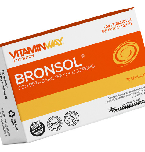 Vitamin Way Kit X3 Cajas Bronsol Suplemento Bronceado X30 3c